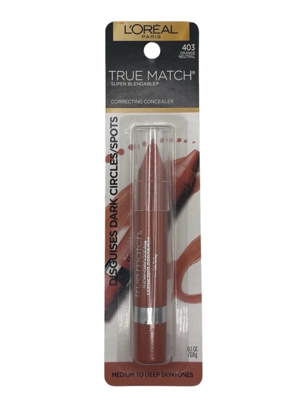Loreal True Match Blendable Correcting Concealer 403 Orange Neutral Dark Circles